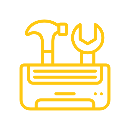 Ikon av varmepumpe og verktøy